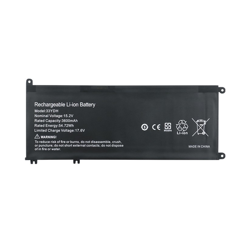 Replacement 33YDH Laptop Battery (15.2V 54.72Wh) for Dell Precision 7520 7510 & Latitude 15/17 Series - Rechargeable Li-ion