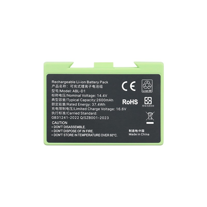 14.4V 2600mAh Rechargeable Li-ion Battery (Model: ABL-D1) for iRobot Roomba i7, i7+, i3, i4, i8 & e5/e6 Series Replacement Vacuum Battery